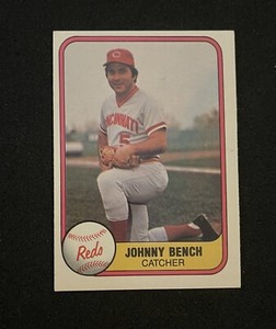 1981 Fleer Johnny Bench #196 Cincinnati Reds Baseball Card