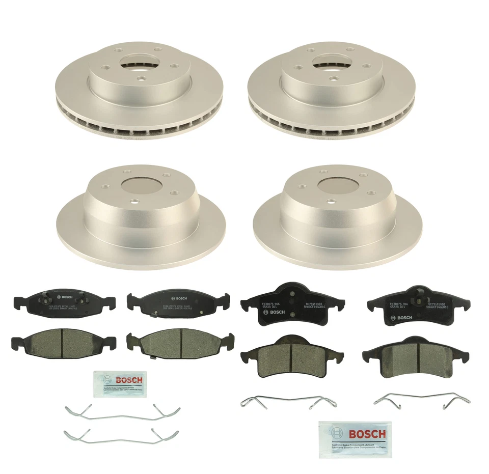 Kit de frenos delanteros Bosch 304 mm traseros 304 mm disco rotores pastillas para Jeep Grand Cherokee Foto 1 de 1