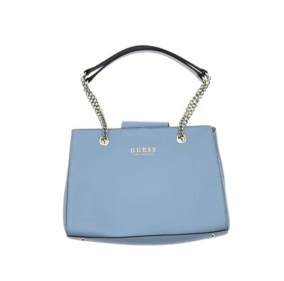 Cartera Guess V8609 para mujer azul imitación cuero con asas de cadena talla 9x13x4,5 pulgadas Foto 1 de 4