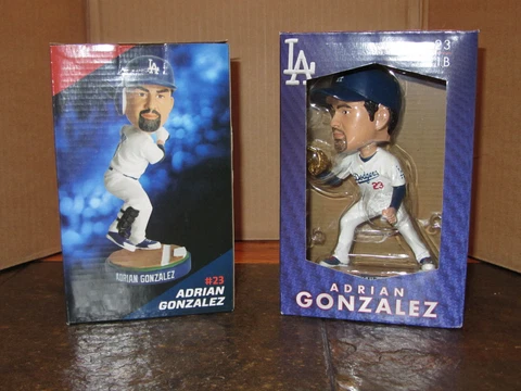 Lot of 2: ADRIAN GONZALEZ Los Angeles Dodgers 2013 & 2015 Bobblehead SGA NIB Cover
