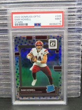 2022 Donruss Optic Sam Howell Stars Emoji Prizm SSP Rated Rookie RC #205 PSA 9