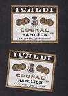 2 Ancienne   tiquette boisson  France BN126204  Cognac Napolon Ivaldi 