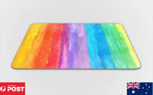 ALFOMBRILLA DE ESCRITORIO MOUSE ANTIDESLIZANTE|PATRÓN DE ACUARELA ARCO IRIS #7 - Imagen 1 de 3