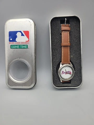 Game Time Atlanta Braves Collectible Quartz Watch NOS 1990s Cover