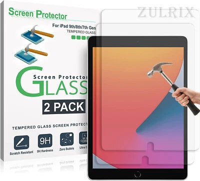 Tempered Glass Screen Proctor For Apple iPad 10.2" 9th 8th 7th Generation 2021 - Image 1 of 4