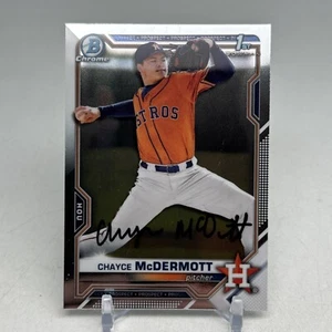 Chayce McDermott 2021 Bowman Chrome Baltimore Orioles BD-13 FIRMATO Debutto! - Foto 1 di 7