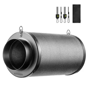 VIVOSUN 4 Inch Air Carbon Filter Smelliness Control for Inline Fan, Grow Tent - Picture 1 of 7