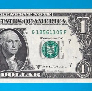 1956 November 5 : G 19561105 F $1 One Dollar Bill BIRTHDAY *UNC* - Picture 1 of 4