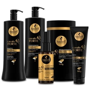 Kit Haskell Cavalo Forte Shampoo + Conditioner + Mask + Leave-in + Serum - Picture 1 of 6
