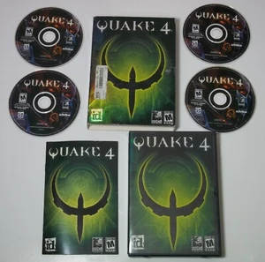Quake 4 Windows PC 4 CD-ROM Discos 2005 Id Raven Activision Slip Cover Manual - Imagen 1 de 10