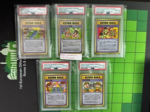 5x Pokémon psa 10 lot vending machine extra rule set white back old 1998 - Foto 1 di 2