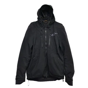 Alpinestars Domino Tech Waterproof Hoodie Jacket Shoulder/Elbow Protector Size M - Picture 1 of 10