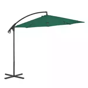 Cantilever Umbrella with Steel Pole 118.1" Green vidaXL - Picture 1 of 7
