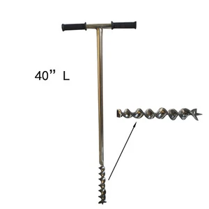 Stainless steel Twist Soil Sample Probe 1.7inch Diameter 40" Overall Length - Picture 1 of 3