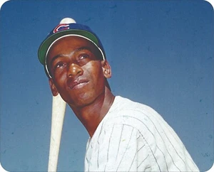 Alfombrilla de ratón clásica vintage con foto de los Chicago Cubs Earnie Banks - Imagen 1 de 2