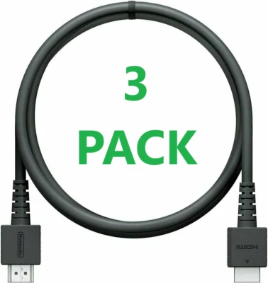 3 PACK Nintendo Switch HDMI Cable WUP-008 for Console Dock TV Cord 6-FT ™ - Image 1 of 4