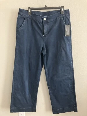 Denim & Co. Petite Indigo Perfect Flex Trouser Jean - Indigo Sz 16P A649611 - - Image 1 of 4