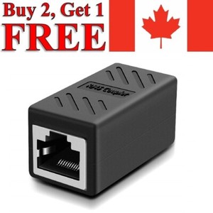 RJ45 Ethernet Coupler Adapter Connector Joiner Cable Extender For Cat 7 6 5 E