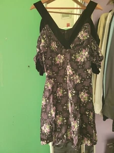 TED BAKER Leilia Cold Shoulder Minikleid Damen Größe 2 Reißverschluss hinten - Bild 1 von 8