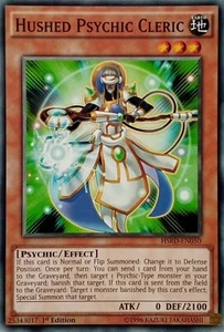 HSRD-EN050 HUSHED PSYCHIC CLERIC COMMON 1ST EDITION YuGiOh CARD - Picture 1 of 1