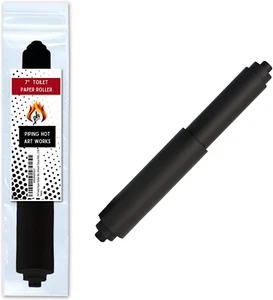 Toilet Paper Roller Holder (7 Inch) Black - Plastic (Spring Loaded) Replacement - Picture 1 of 12