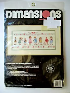 Dimensions NEW Grandchildren Remembrance Counted Cross Stitch Kit Whiteaker - Picture 1 of 6