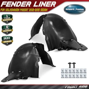 2x Front Inner Fender Liners Splash Shield for Volkswagen Passat 2012-2015 Sedan - Picture 1 of 9