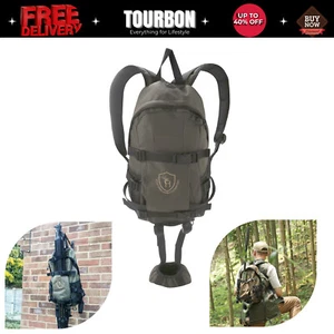 TOURBON Hiking Day Pack Hunting Backpack Rifle Stock Carry Molle Bag Gun Holder - Picture 1 of 24