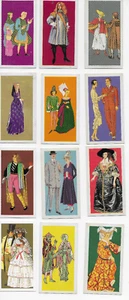 Vintage Tobacco Cigarette Card 12 pc Brooke Bond Tea British Costume - Imagen 1 de 2