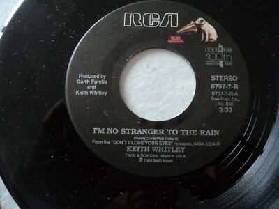 Keith Whitley - I'm no stranger to the rain - RARE US pressing ( Country ) - Image 1 of 2