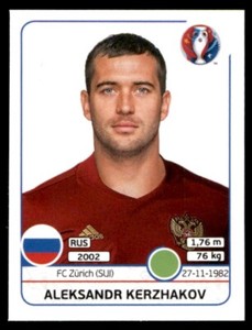 Panini UEFA Euro France 2016 - Aleksandr Kerzhakov Russia No. 180