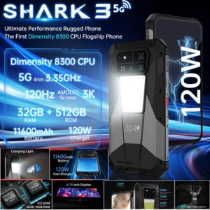 Smartphone 5G 8849 SHARK 3 Resistente Android 14 Exterior NFC Móvil Dimensiones 8300 - Imagen 1 de 12