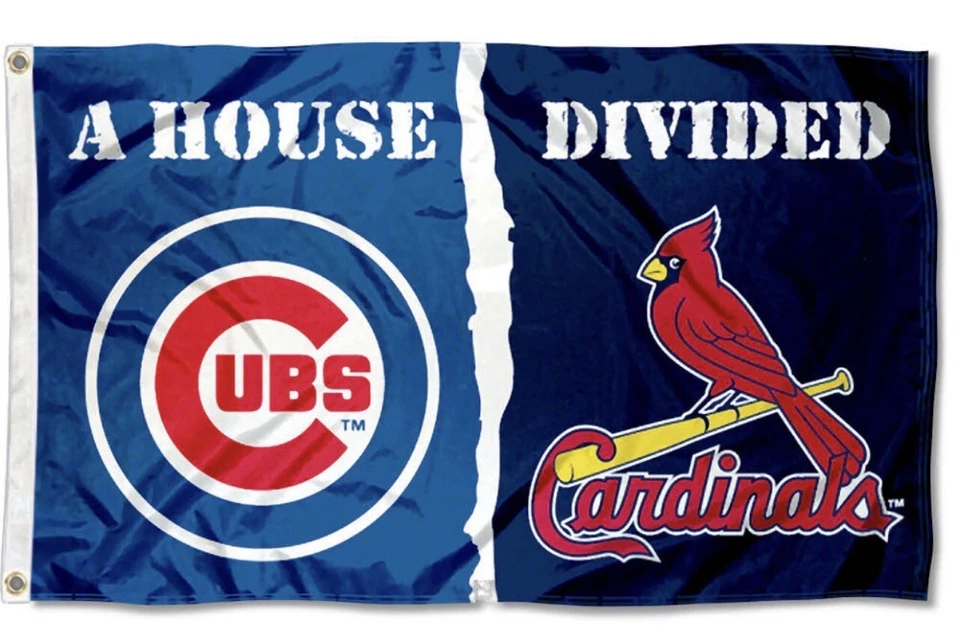 St. Louis Cardinals Chicago Cubs MLB Flag 3x5 ft Sports Banner Man-Cave Garage - Image 1 of 1