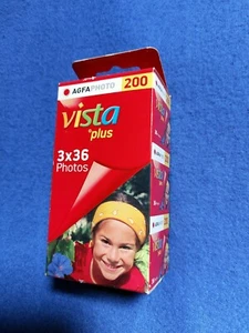 AGFA PHOTO Vista plus 200, 36 er, ISO 200 35mm, EXP: 09/2018. 3er Pack KB-Filme. - Bild 1 von 3
