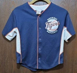 Majestic Blue Miguel Cabrera Detroit Tigers Baseball Jersey Boy Large 7 - Picture 1 of 2