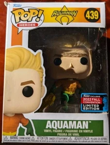 AQUAMAN Funko POP! Heroes #439 2022 Fall Convention Limited Edition DC Comics - Picture 1 of 5