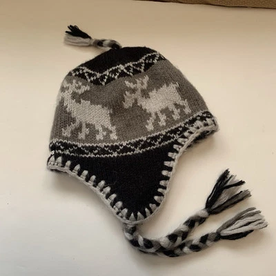 Gorro Chaos Beanie Toque Adulto OS Negro Gris Tejido Orejeras Forrado Acrílico Sombrero de Esquí Foto 1 de 4