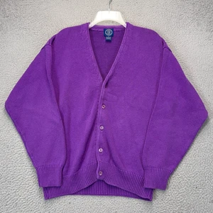 Vintage Gap Strickjacke Pullover Damen klein lila Zopfmuster Boho Hipster Oma - Bild 1 von 10