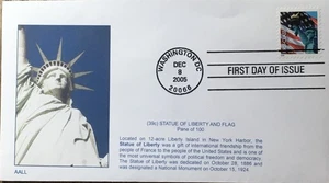 AALL 3966 Statue of Liberty and Flag From Pane of 100 - Picture 1 of 1