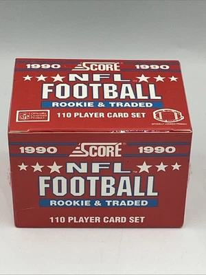 Juego completo de fútbol americano Score 1990 sellado de fábrica novato y intercambiado Emmitt Smith RC Foto 1 de 4