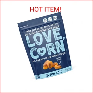 LOVE CORN Meersalz (4oz) Köstlicher Knuspermais - Gesunde Familiensnacks - Gluten - Bild 1 von 2