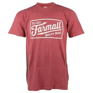 Adult Farmall Quality Built Vintage Red Relaxed Fit Shortsleeve TShirt IH04-3036 - Picture 1 of 1