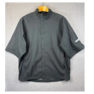 FJ FootJoy DryJoys Hydrolite Golf Short Sleeve Rain Jacket Black Mens Size L - Picture 1 of 15