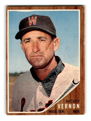 1962 Topps #152a Mickey Vernon - Image 1 of 2
