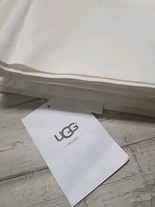 Sábana plana UGG Queen 96 pulgadas X 105 pulgadas Poliéster Marfil Color Nieve - Imagen 1 de 5