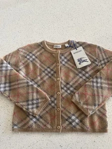 NWT Burberry Bethane Cardigan Sweater Girls Kids 8 Y Alpaca Blend - Picture 1 of 4
