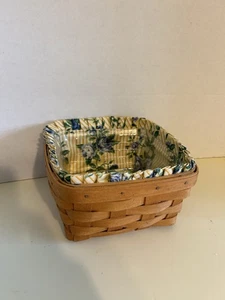 Longaberger Basket 1997 Rose Trellis Liner with Plastic Insert EUC - Picture 1 of 7