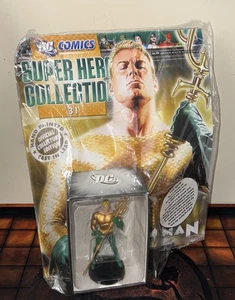 DC Super Heroes Eaglemoss 2009 Diecast Metal Statue #31 Aquaman w/Magazine - Picture 1 of 2