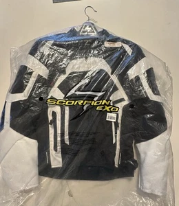 Scorpion Tornado Motorcycle Jacket Air Vented Black And White Size Small NEW - Picture 1 of 9