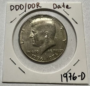 1776-1976 Kennedy Half Dollar Bicentennial DDR DDO Error - Picture 1 of 10